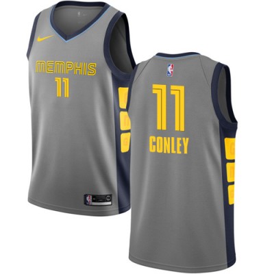 Nike Memphis Grizzlies #11 Mike Conley Gray NBA Swingman City Edition 201819 Jersey Men's